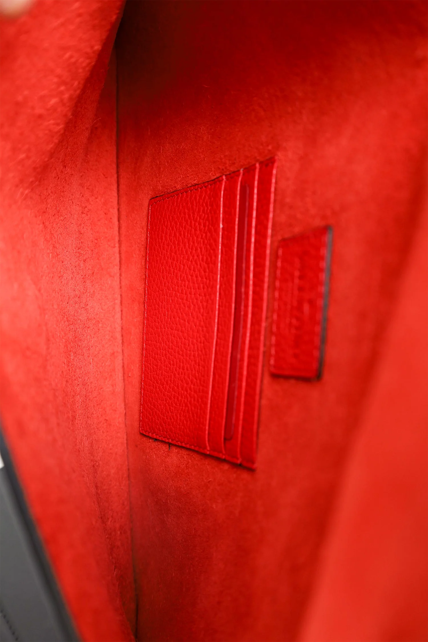 Valentino Red Leather Large Rockstud Envelope Clutch - Image 6