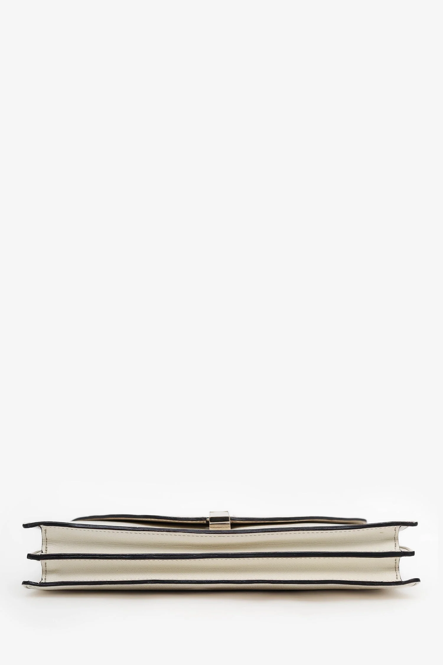 Valextra White Leather Envelope Clutch - Image 5