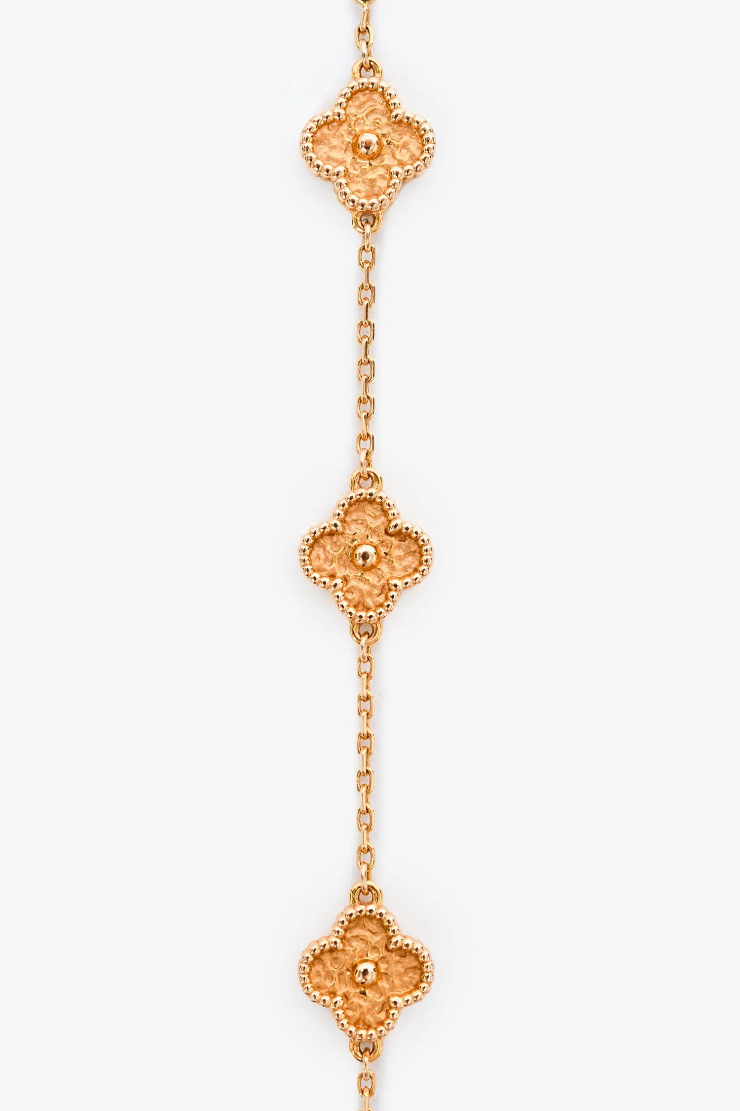 Van Cleef & Arpels 18K Rose Gold Sweet Alhambra 6-Motif Bracelet - Image 3
