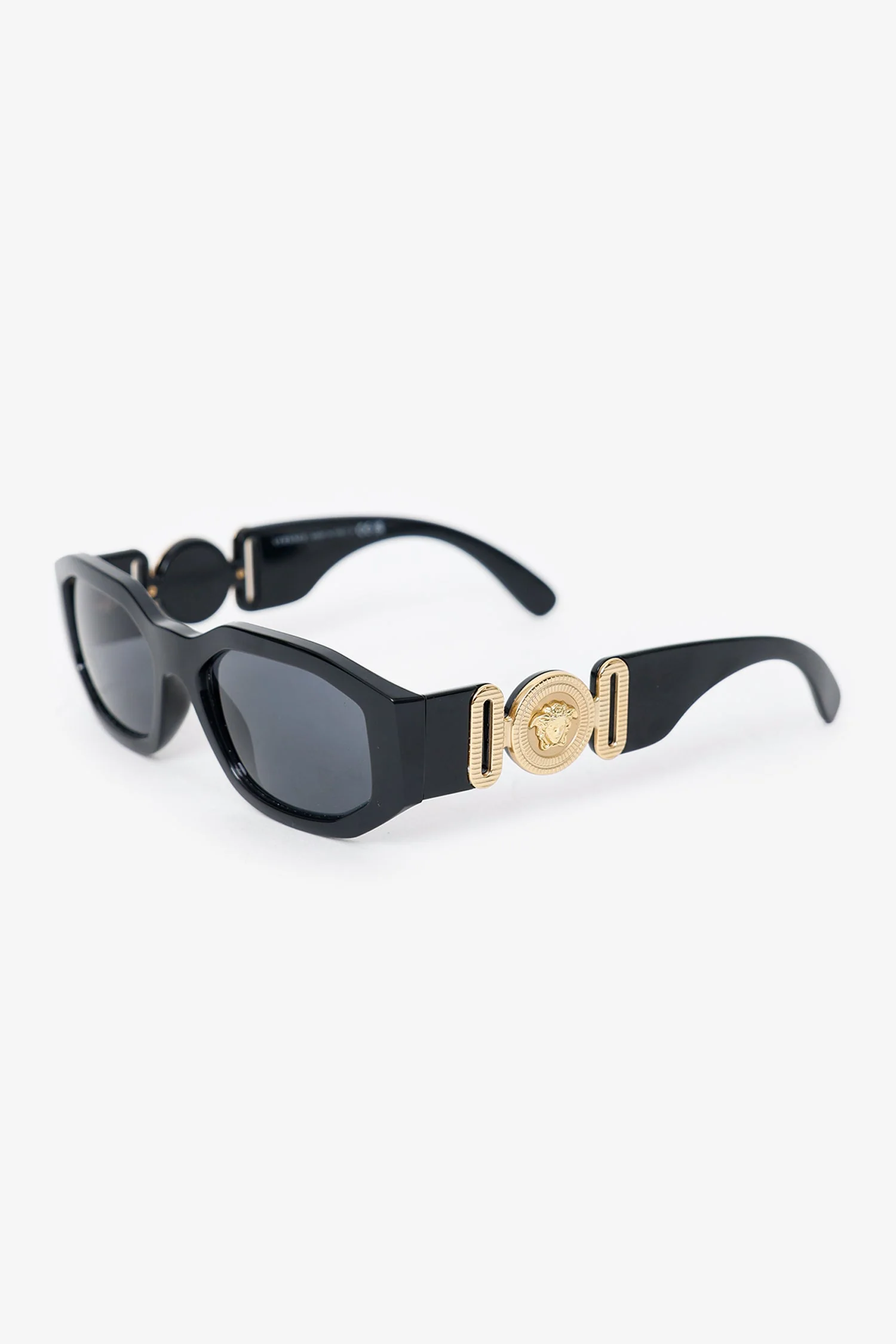Versace Black Frame Medusa Sunglasses - Image 2