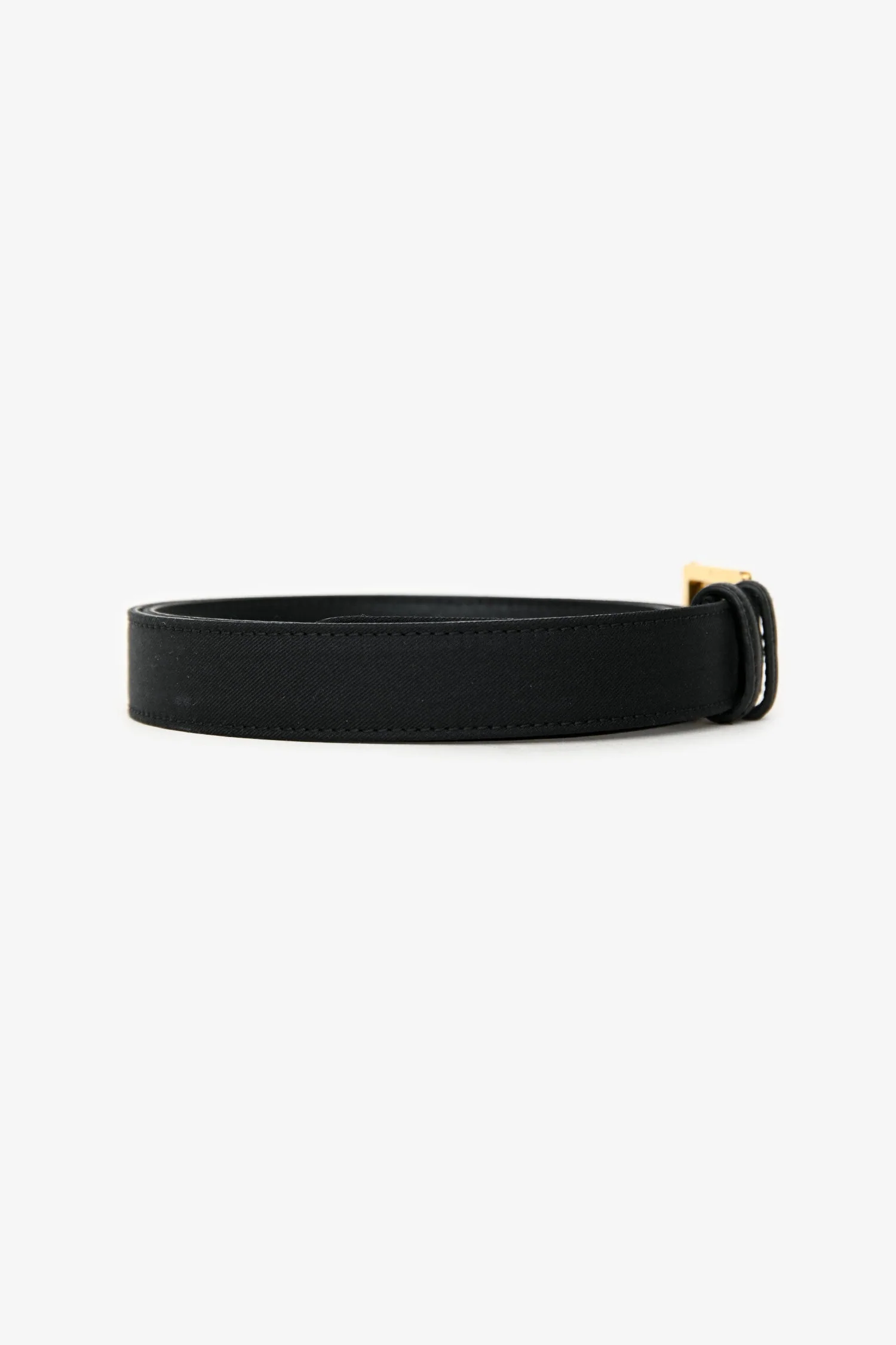 Versace Black Leather Medusa Embellished Buckle Belt Size 44 - Image 2