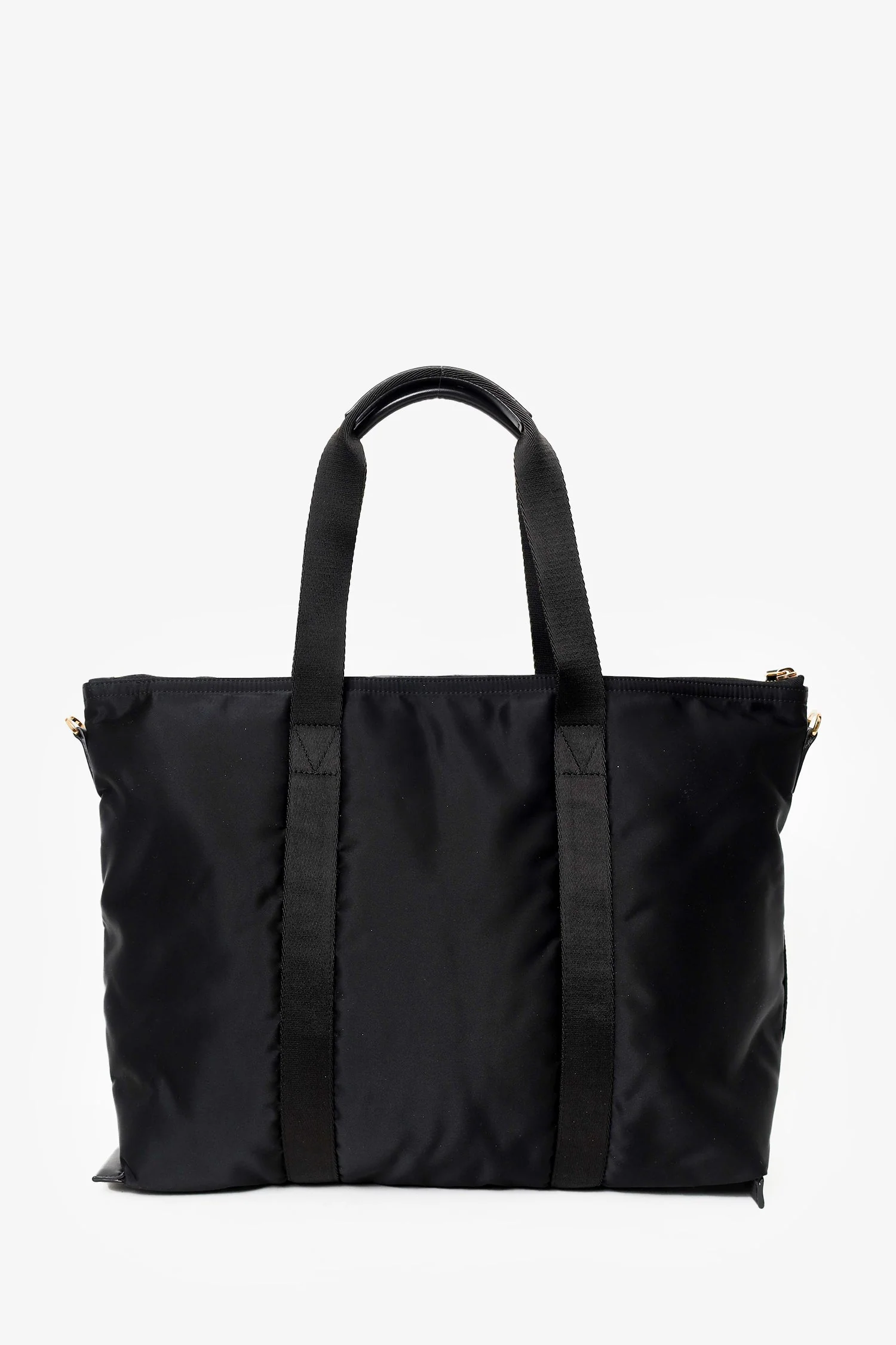 Versace Black Nylon La Medusa Tote Bag With Strap - Image 2