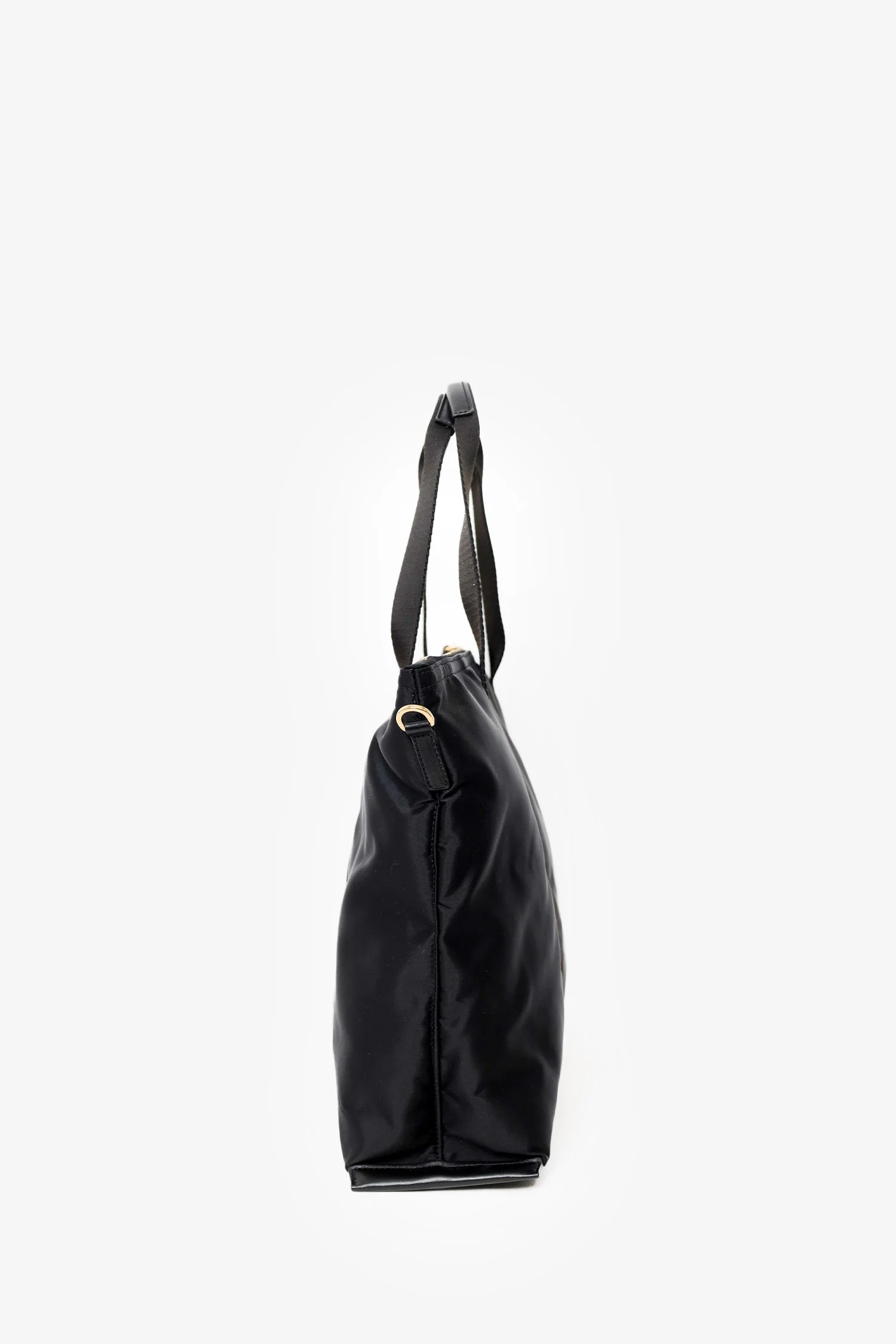 Versace Black Nylon La Medusa Tote Bag With Strap - Image 5