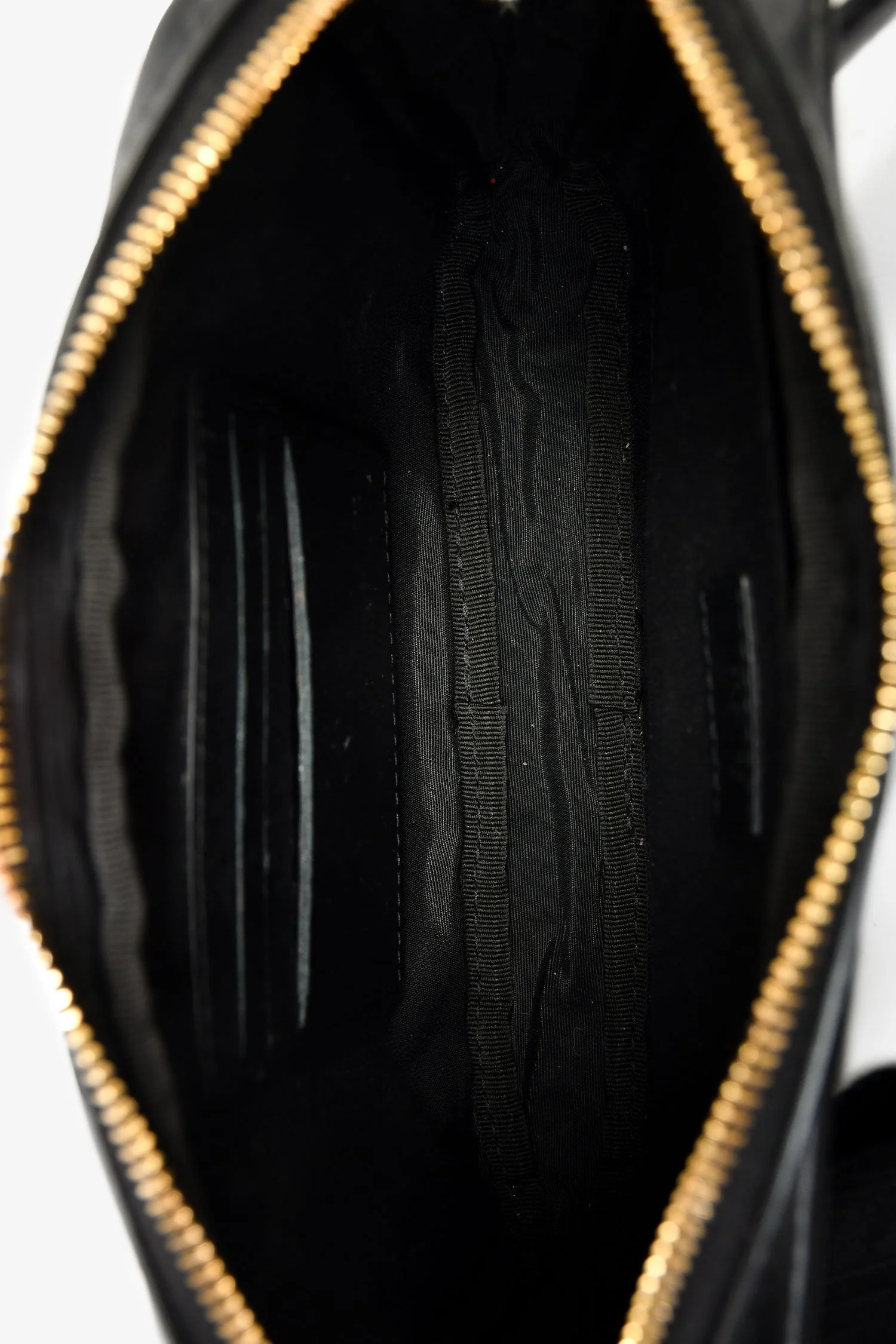 Versace Black/Yellow Leather Belt Bag - Image 6