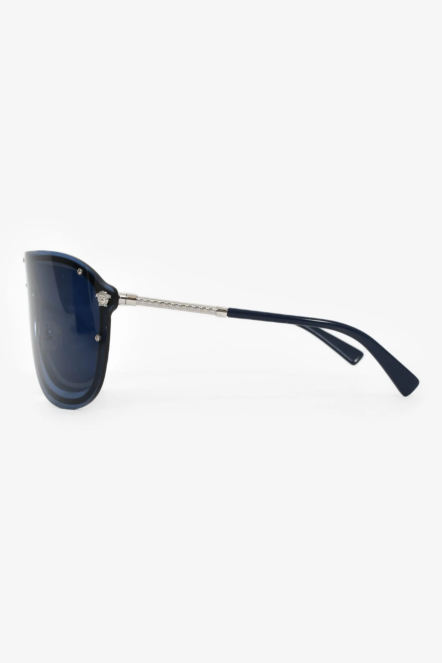 Versace Blue/Silver Toned '#Frenergy Visor' Sunglasses - Image 3