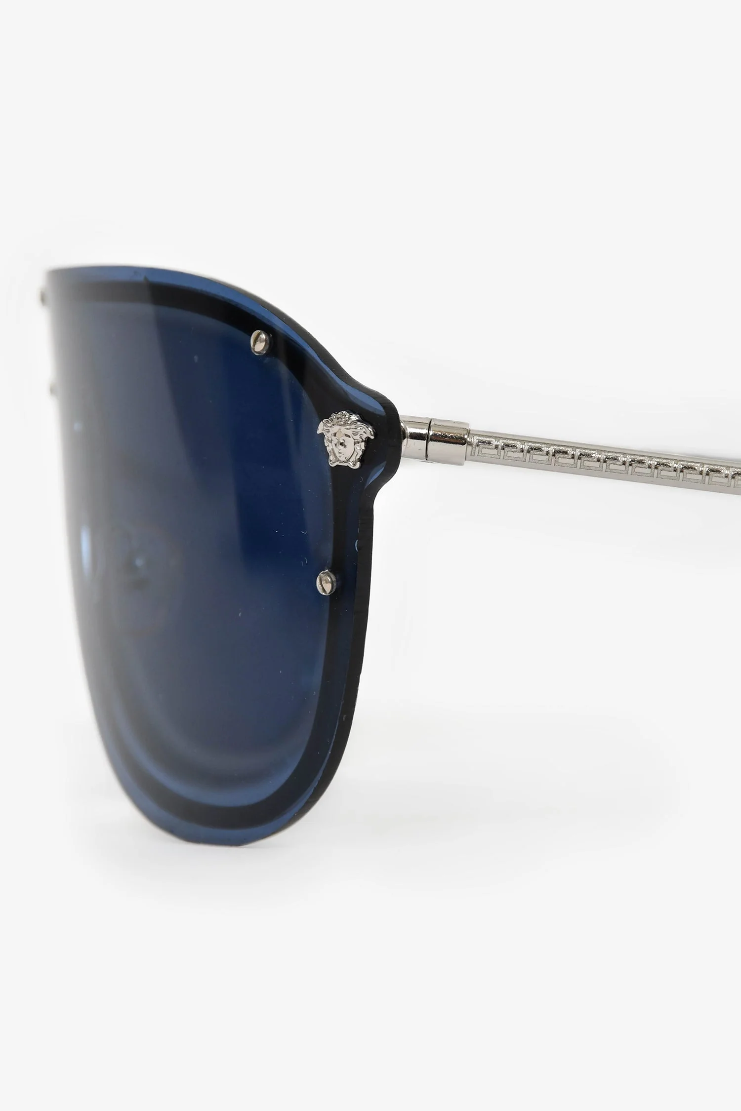 Versace Blue/Silver Toned '#Frenergy Visor' Sunglasses - Image 4