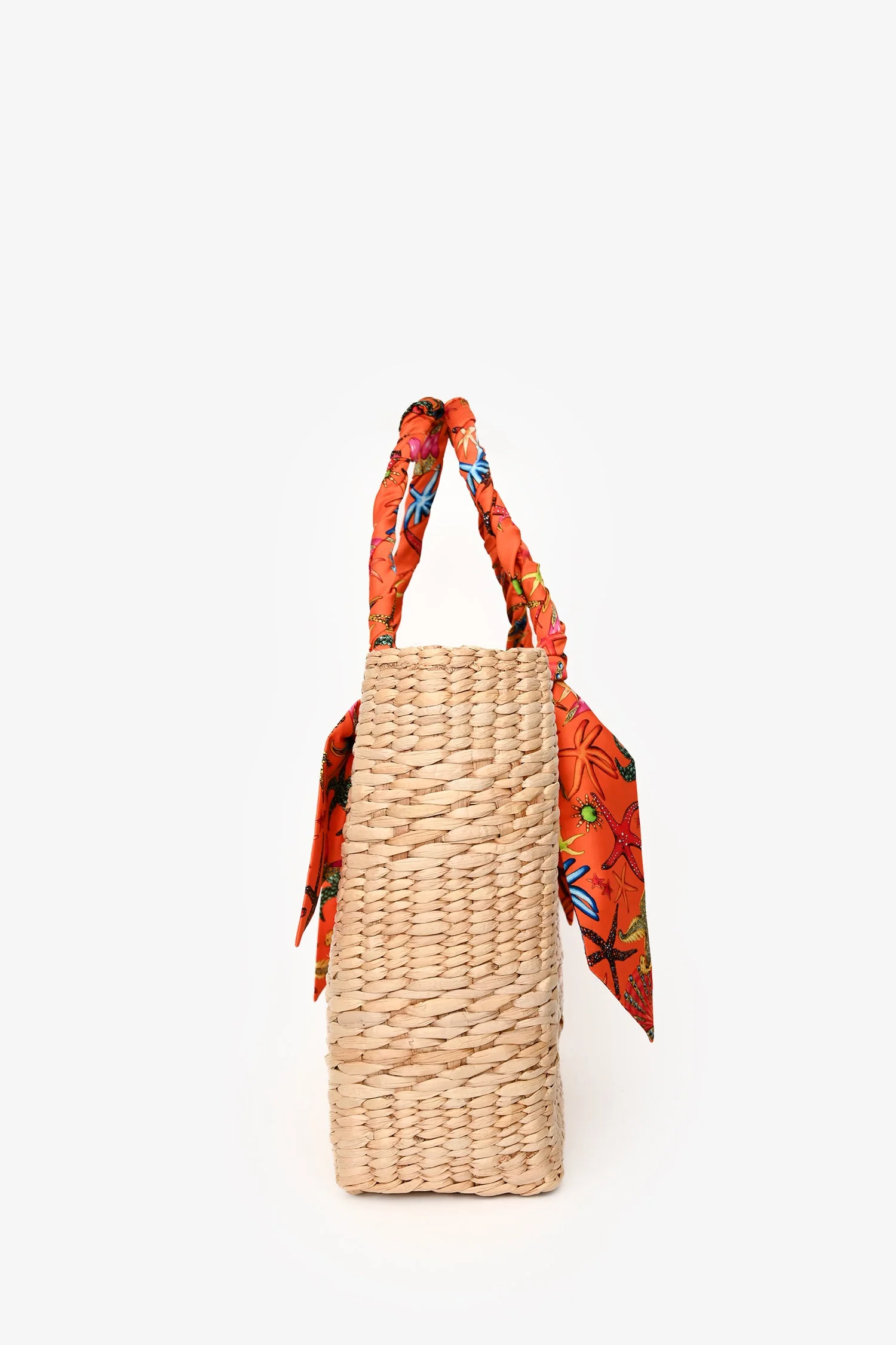 Versace Multi-Colour Straw Large Tote Bag - Image 4