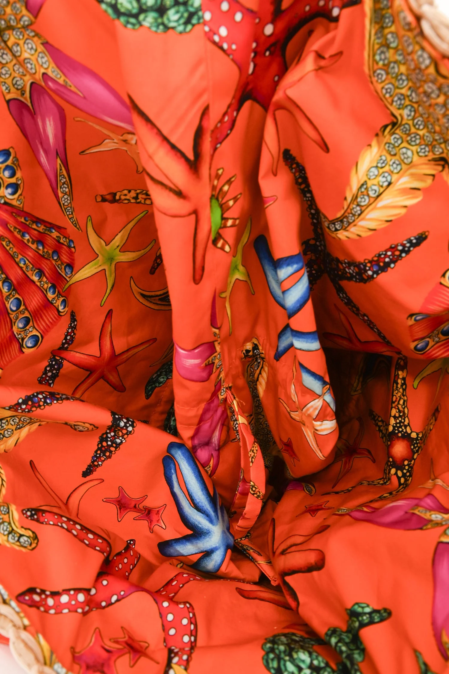 Versace Multi-Colour Straw Large Tote Bag - Image 6