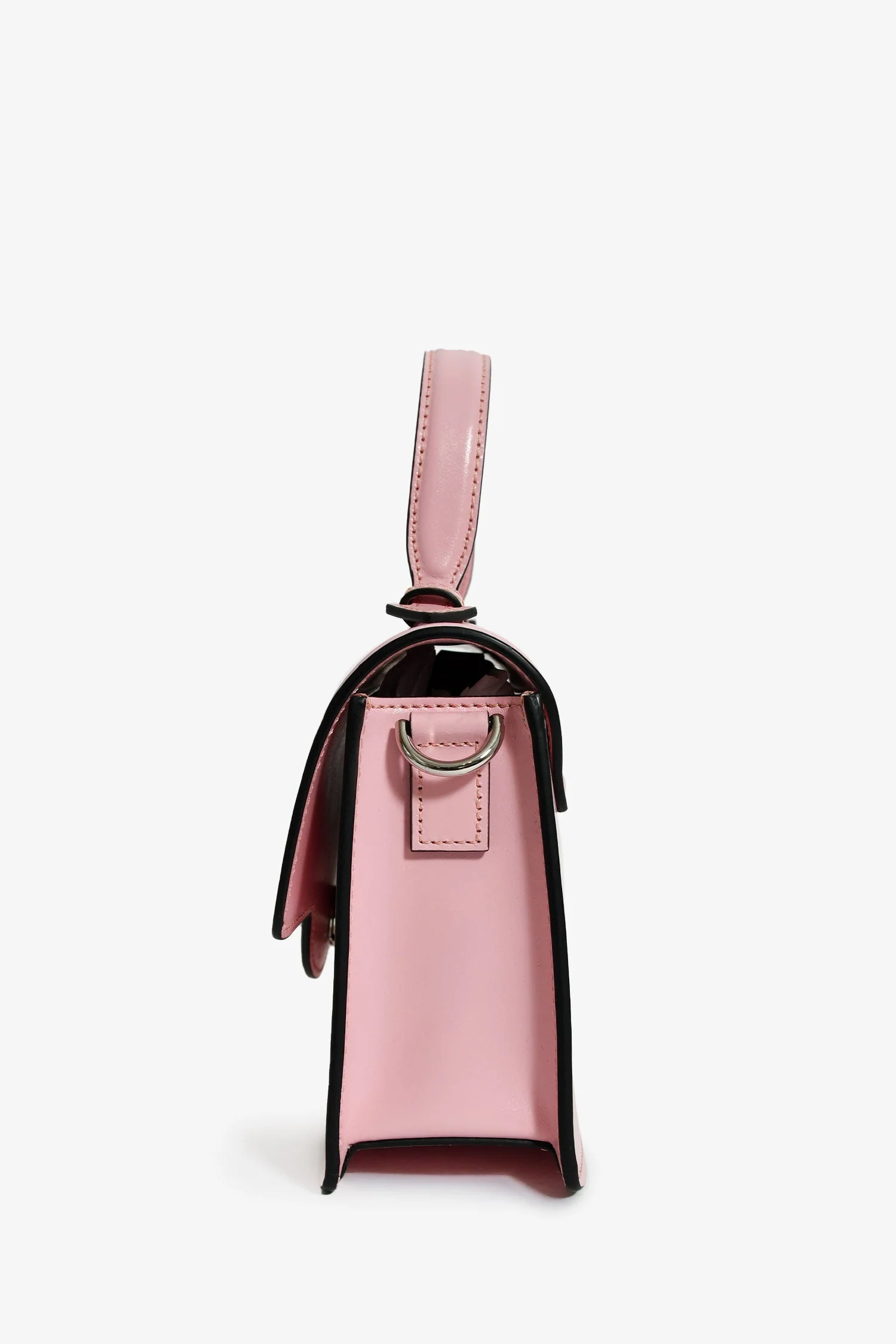 Versace Pink Leather Medusa Top Handle with Strap - Image 4