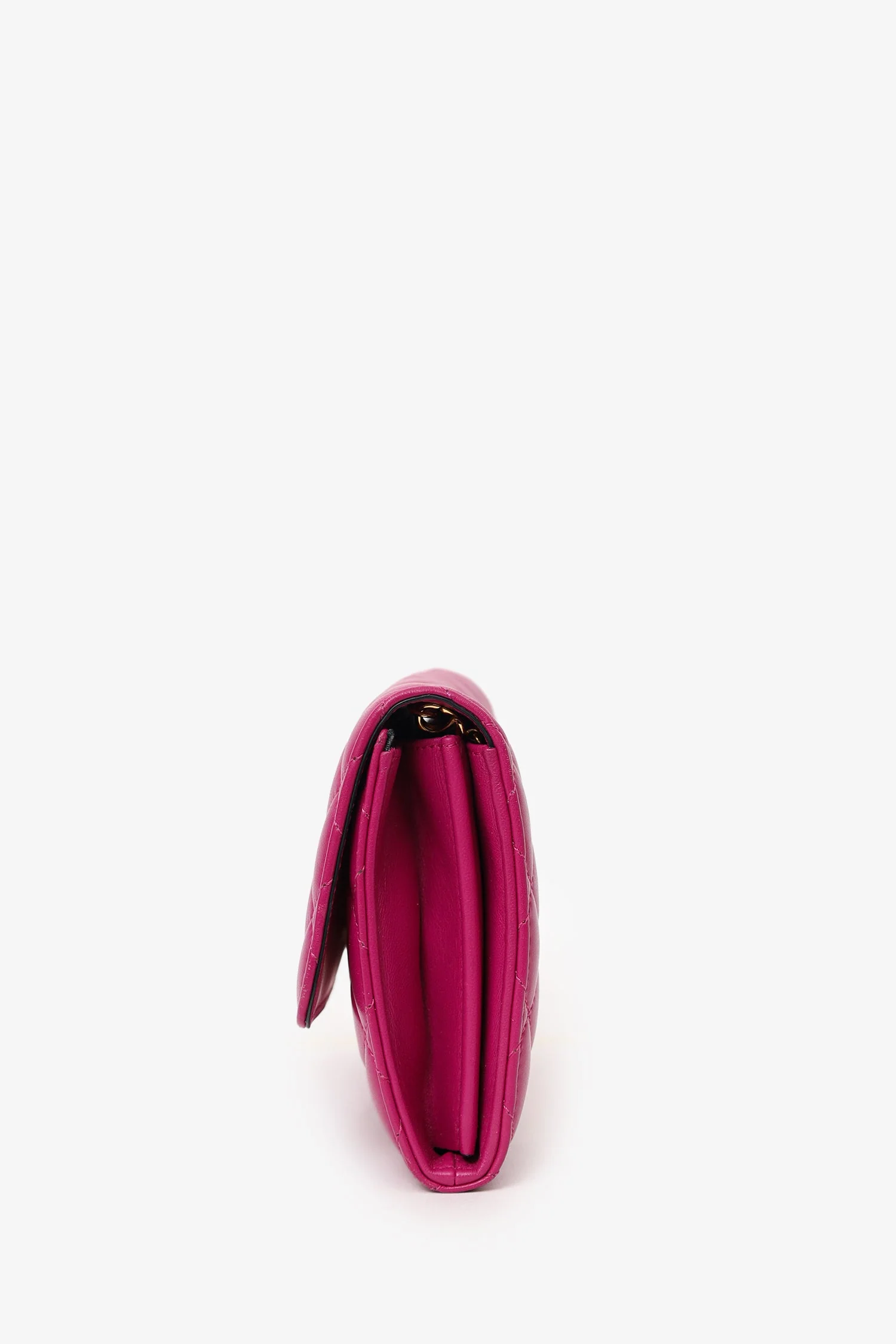 Versace Pink Leather Medusa Wallet On Chain - Image 4