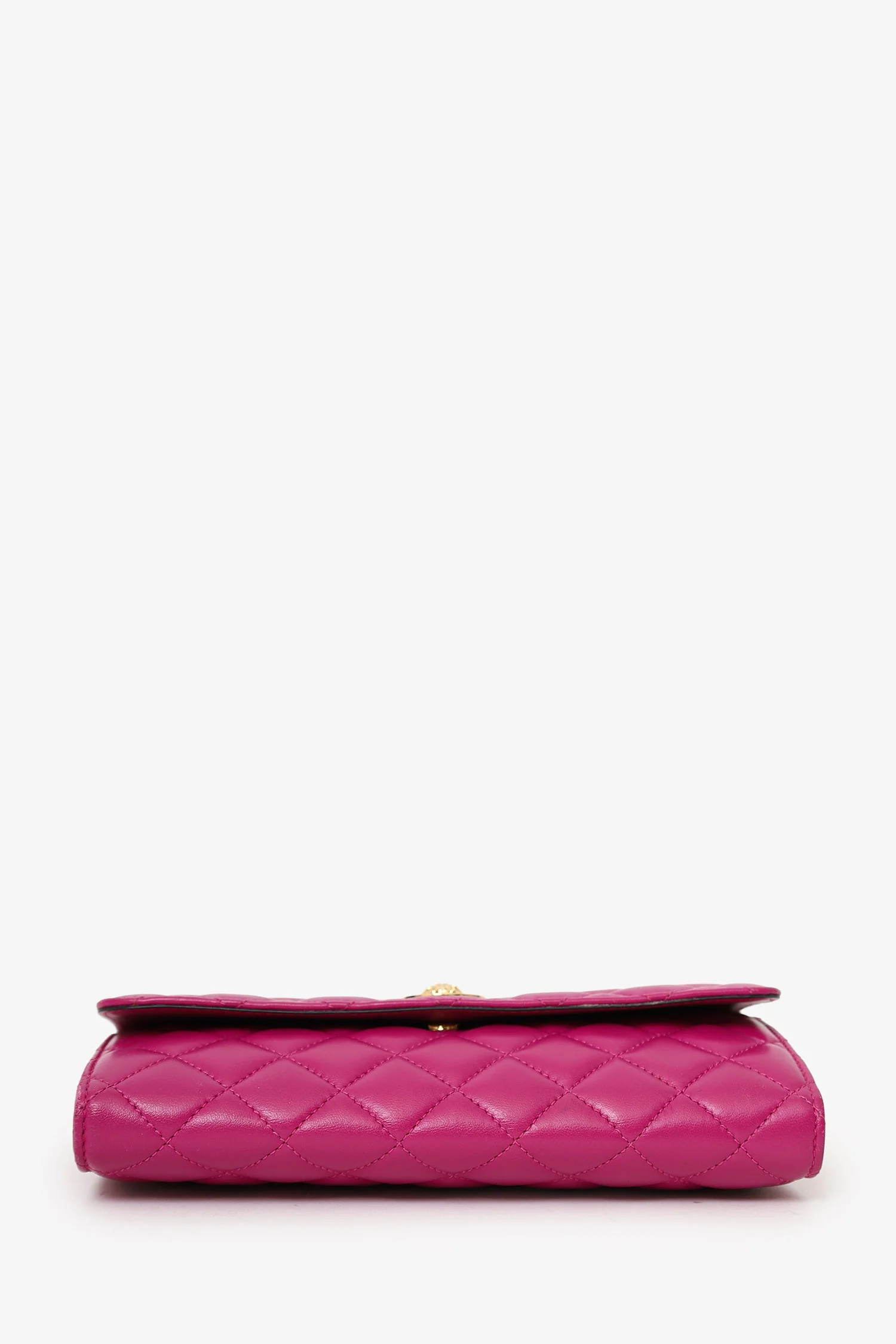 Versace Pink Leather Medusa Wallet On Chain - Image 5