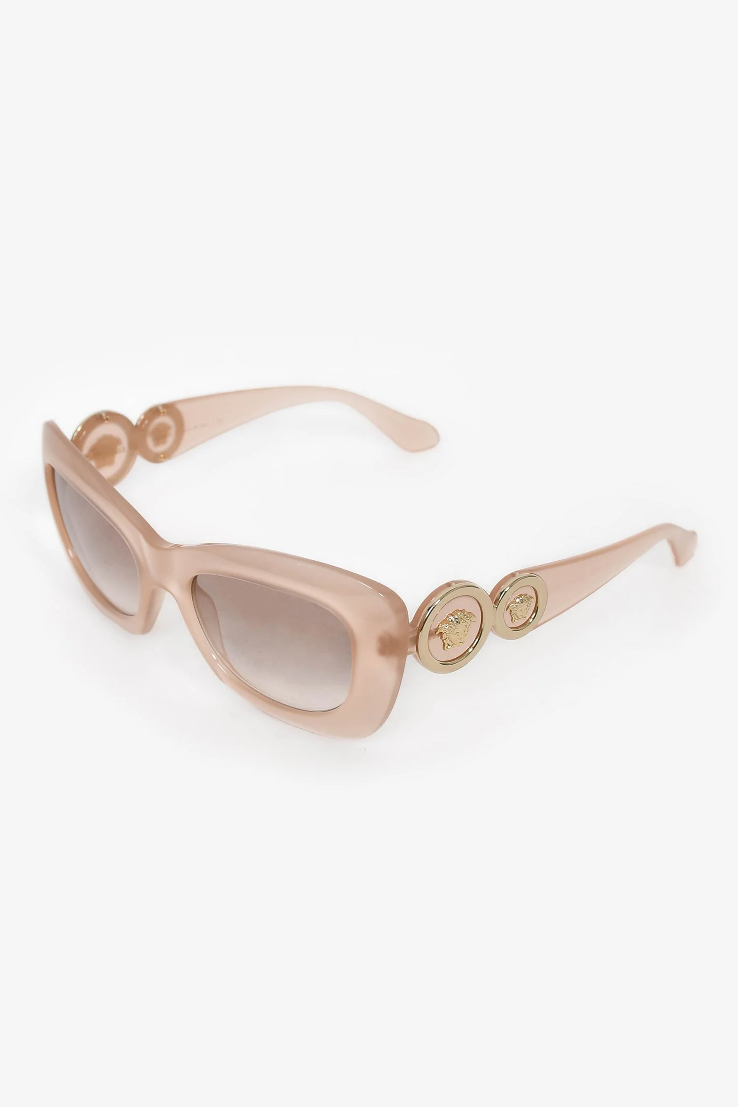 Versace Pink 'Medusa 96' Rectangular Sunglasses - Image 2