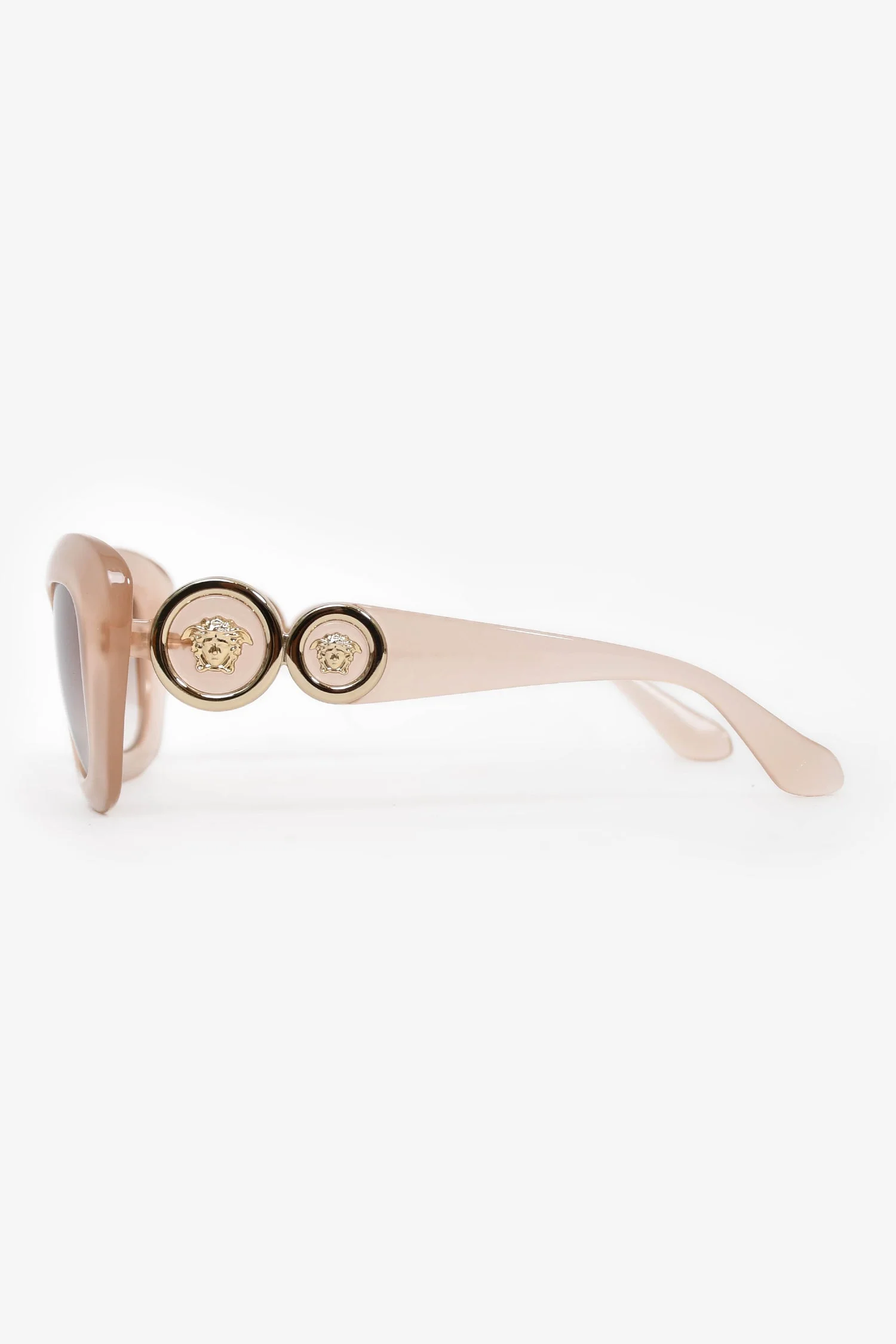 Versace Pink 'Medusa 96' Rectangular Sunglasses - Image 3