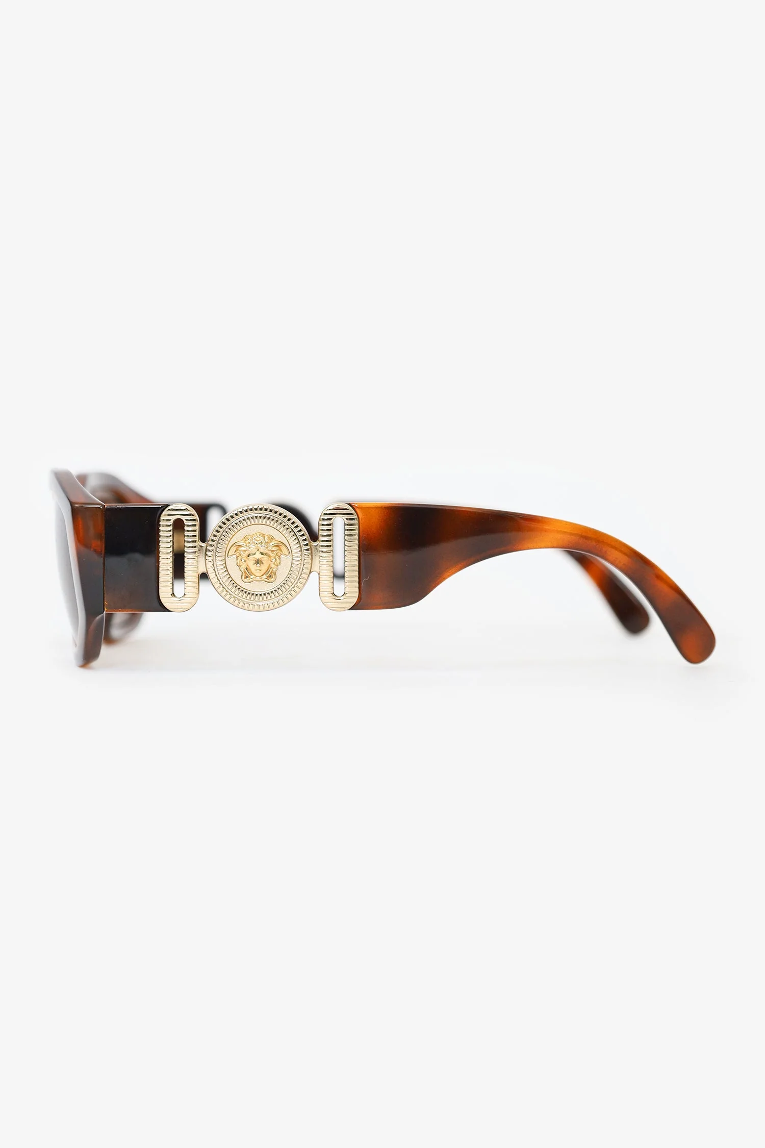 Versace Tortoiseshell Medusa Sunglasses - Image 3