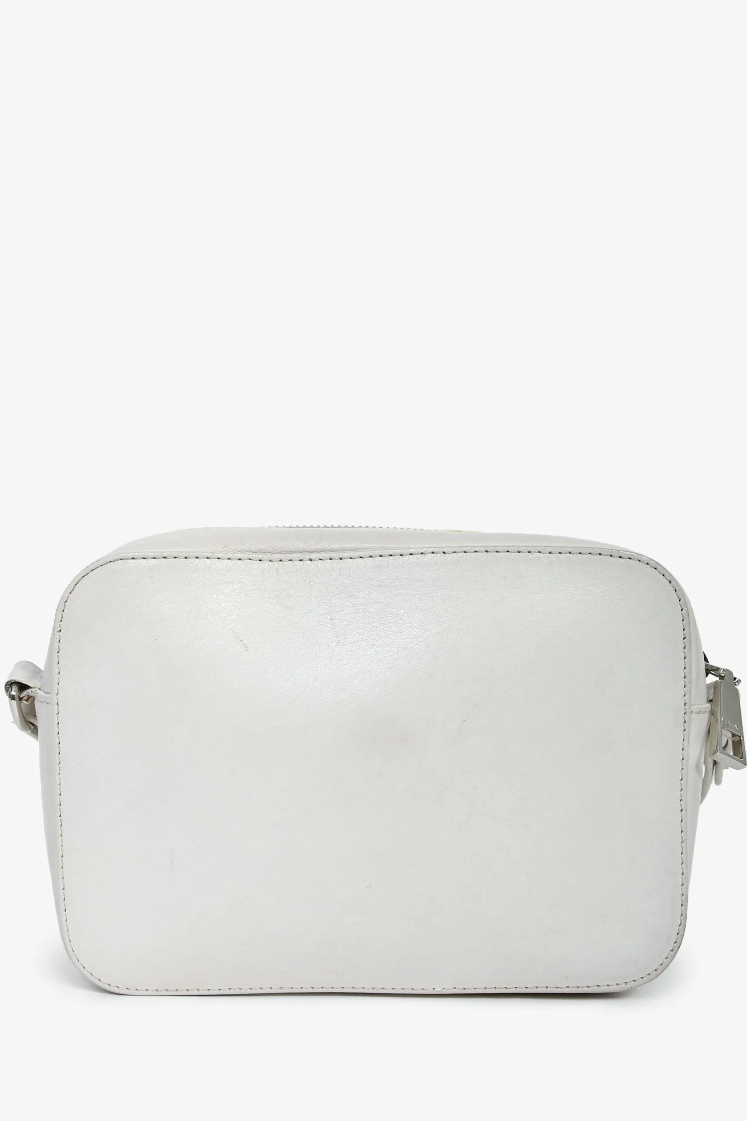 Versace White Leather Medusa Camera Crossbody Bag - Image 2