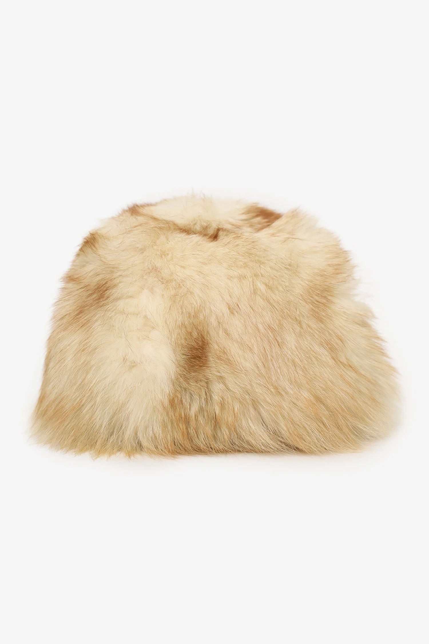 Vintage Brown Fox Fur Hat Estimated Size L - Image 2