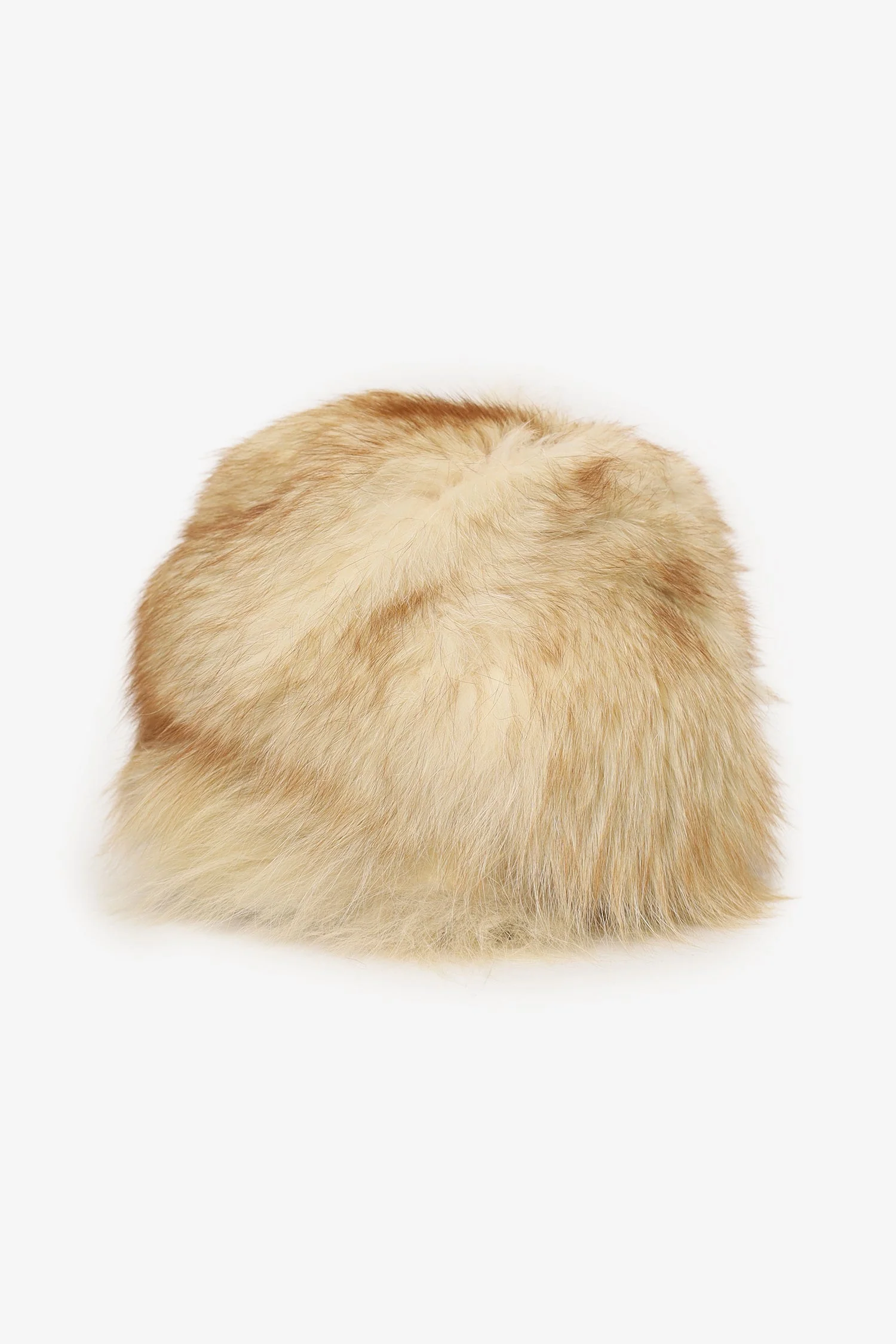 Vintage Brown Fox Fur Hat Estimated Size L - Image 3