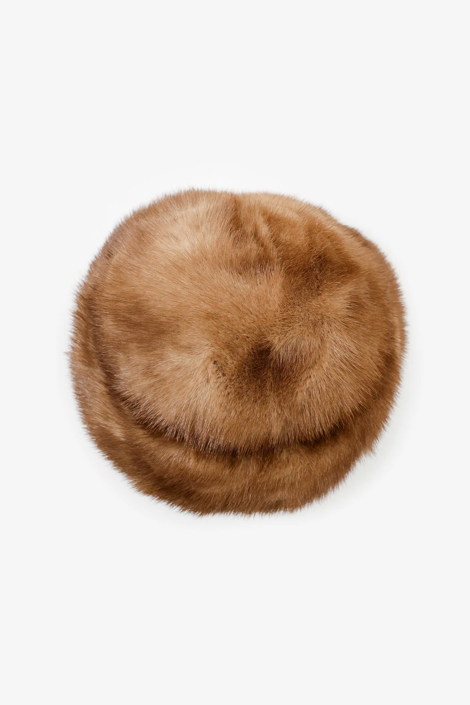 Vintage Brown Mink Fur Hat - Image 4