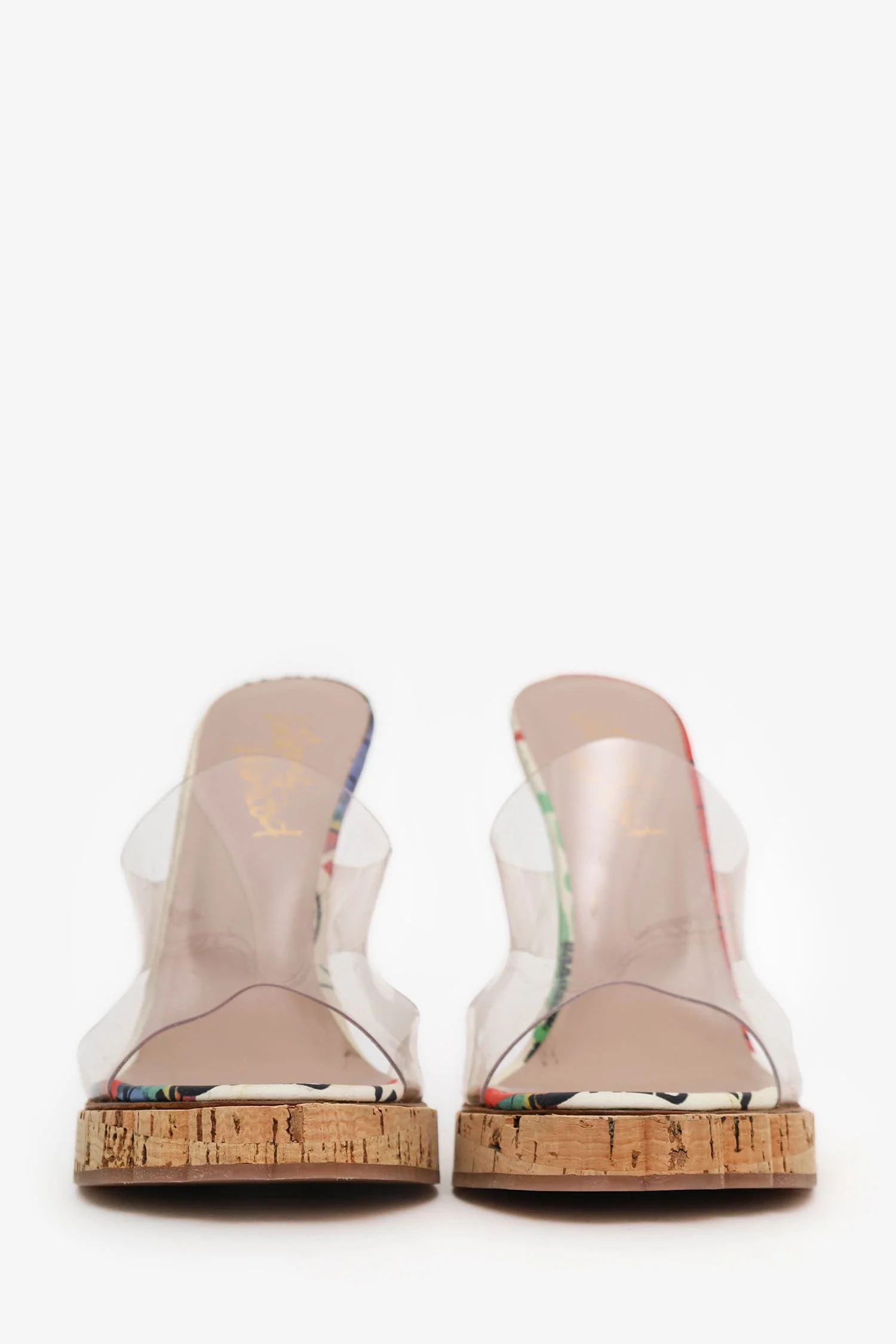 Vivienne Westwood Printed Cork Pvc Sandals Size 37 - Image 3